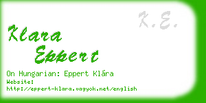 klara eppert business card